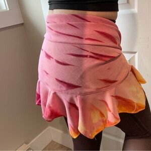 Tulip 🌷 wrap skirt swimsuit cover one size pink yellow